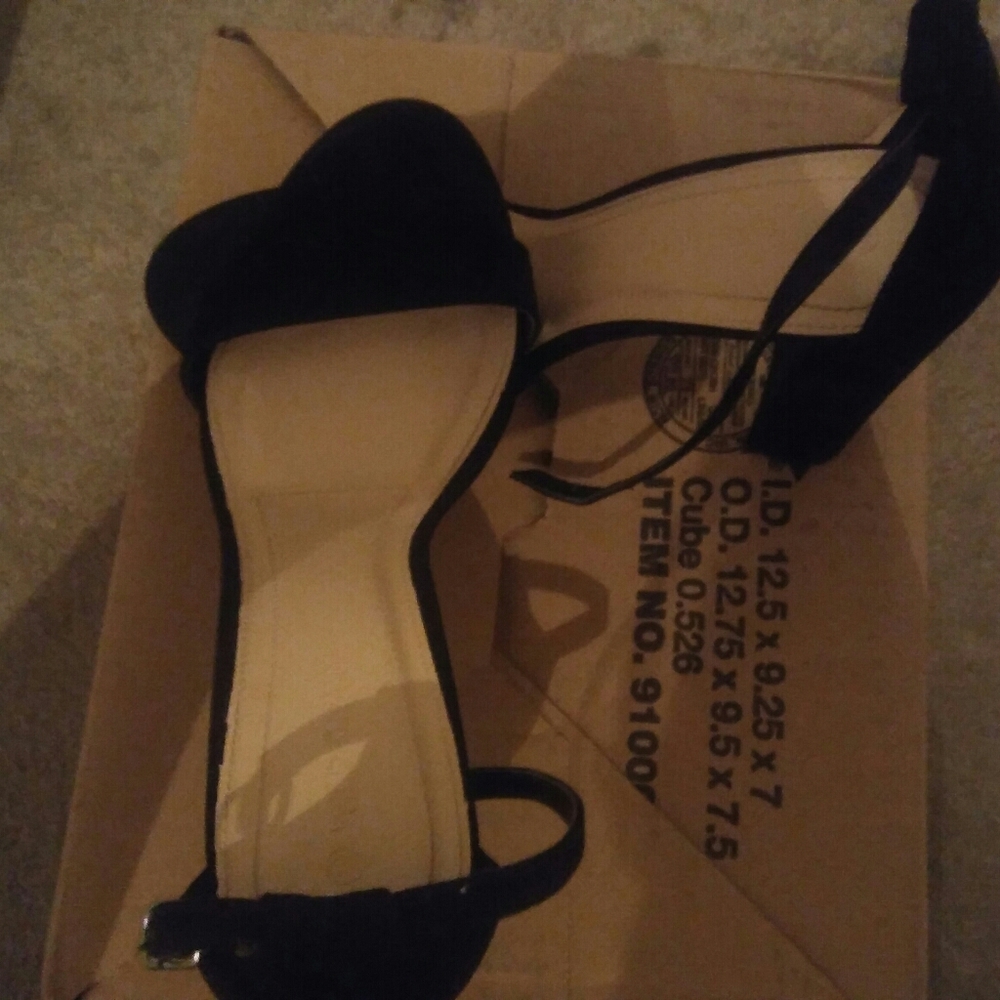 Black Velvet Heels